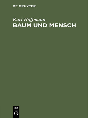 cover image of Baum und Mensch